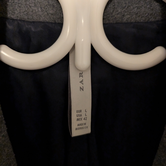 Gray Wool Blend Overcoat - Picture 2 of 2